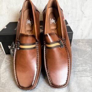 Beverly Hills Polo Club Evan Brown Loafers Men Size 12 New In Box